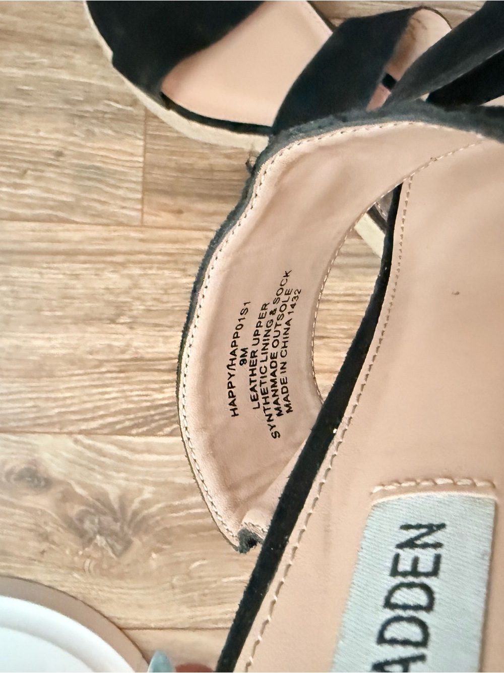 Steve Madden Black Suede Double-Band Slide Mules - Picture 3 of 4